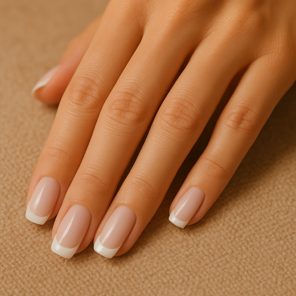 French, Chrome, Cat-eye Nail Design