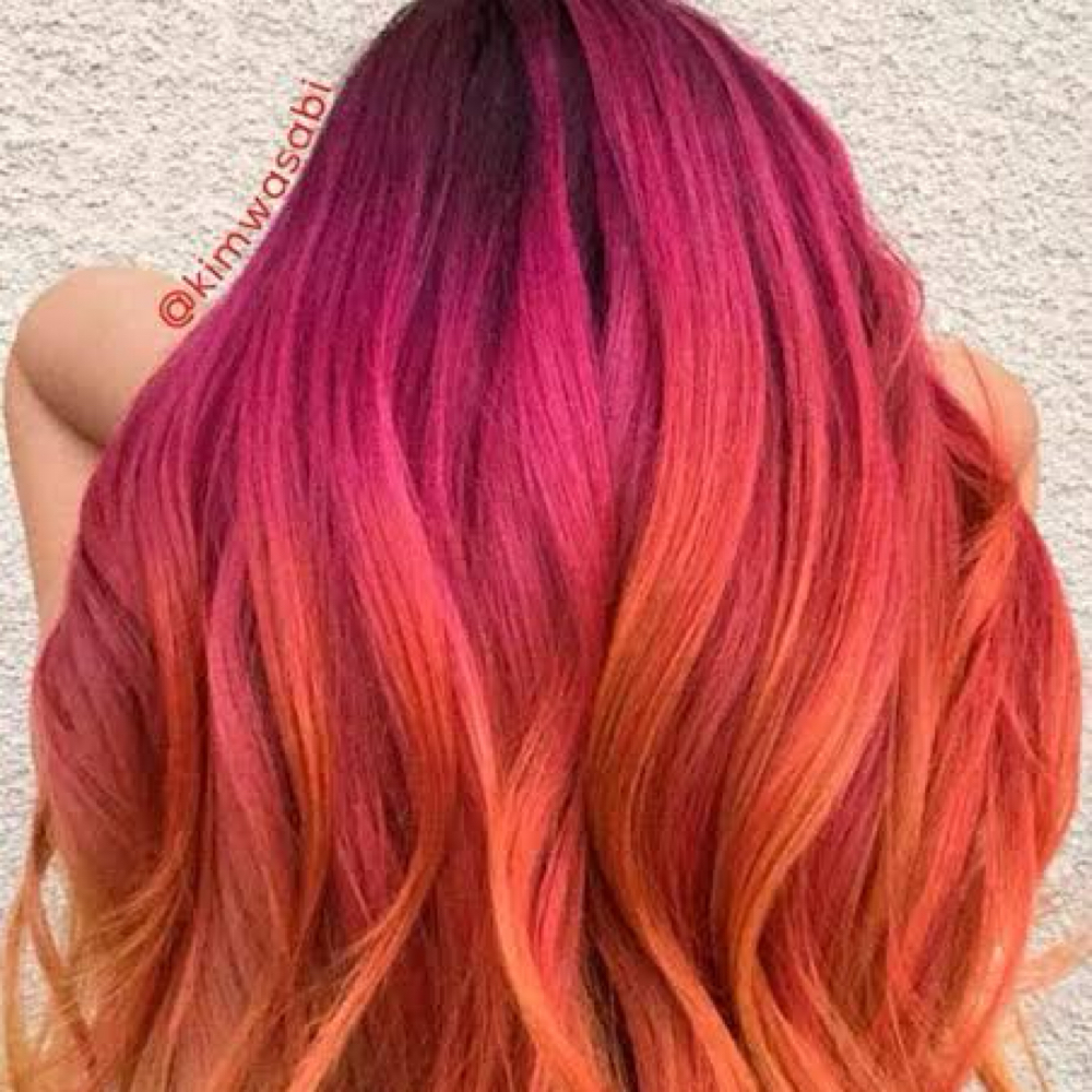 Ombre Vivids at Luna salon in Ballground, GA