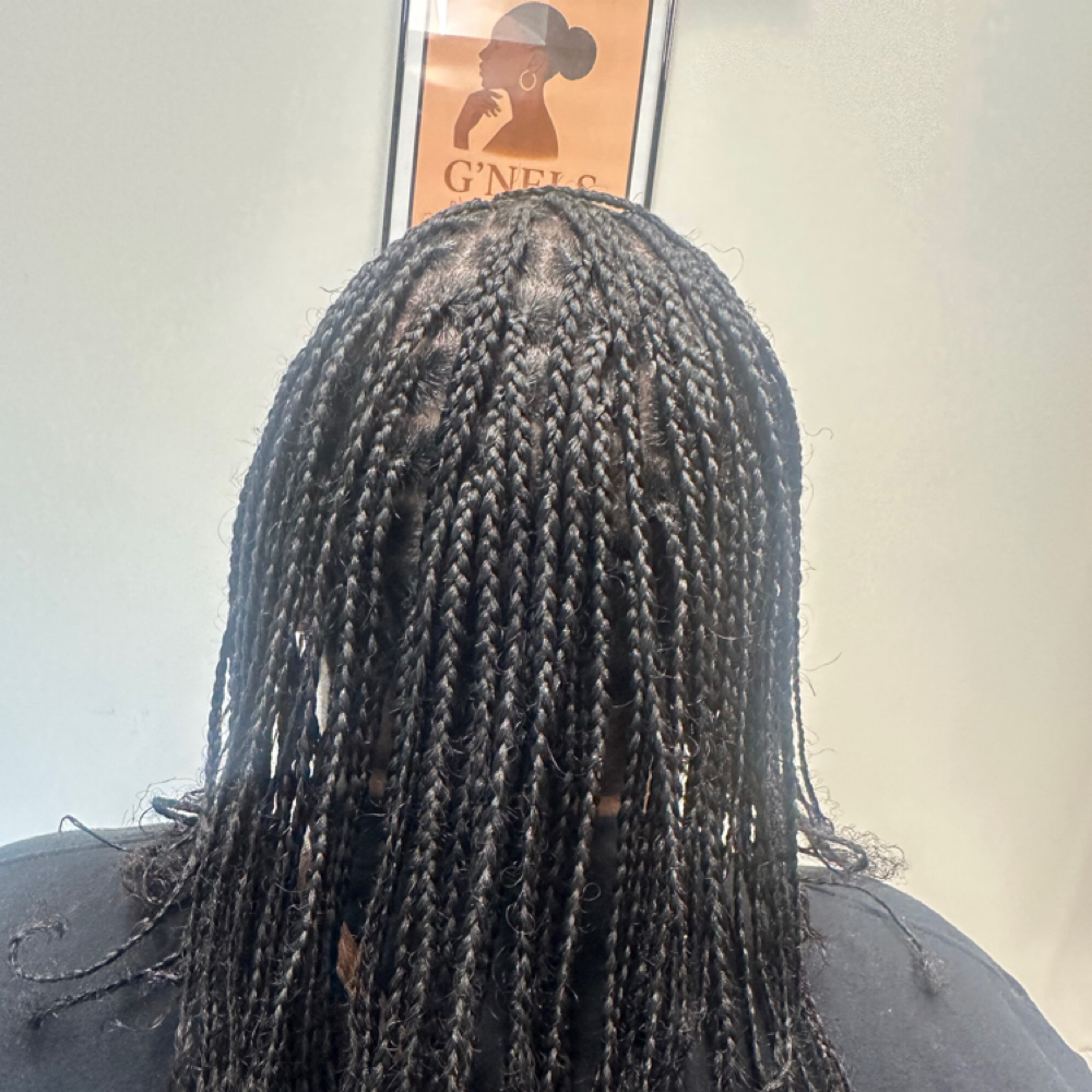 Natural Single Braids at G'Nels Braids Studio in LYNNWOOD, WA