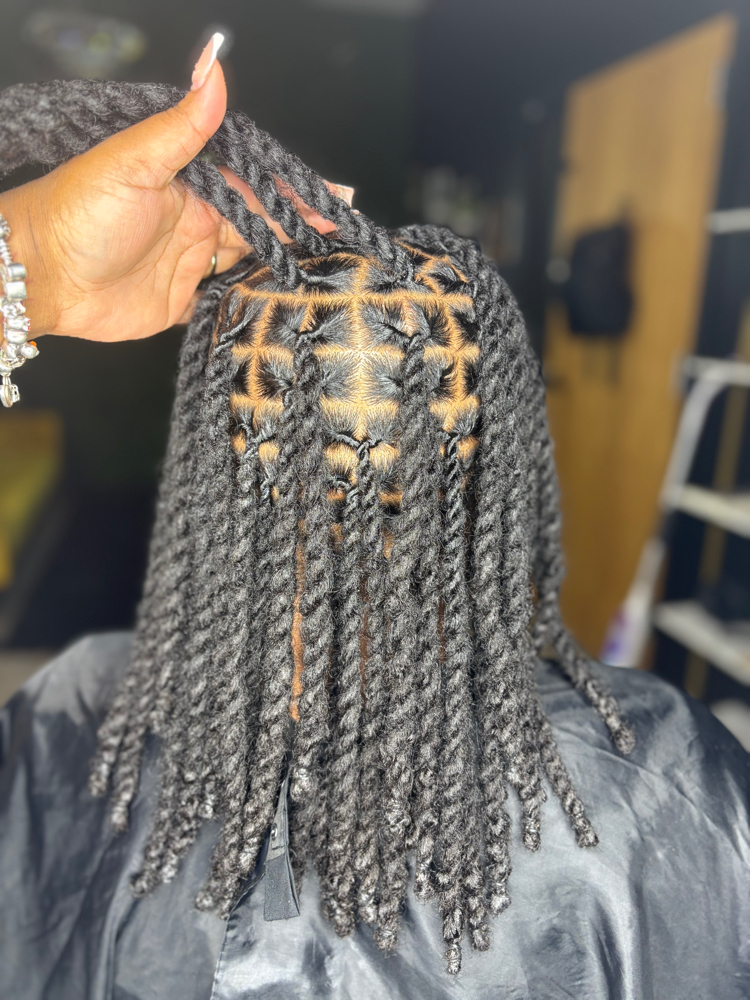 Retwist w/ Shoulder Length Ropes at Locs BySherry in Florissant, MO
