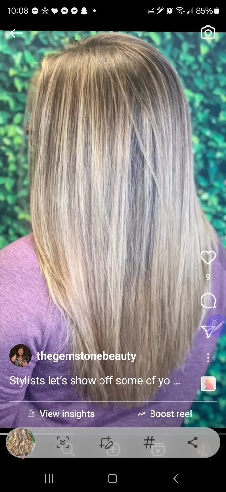 Balayage And Tone Partial