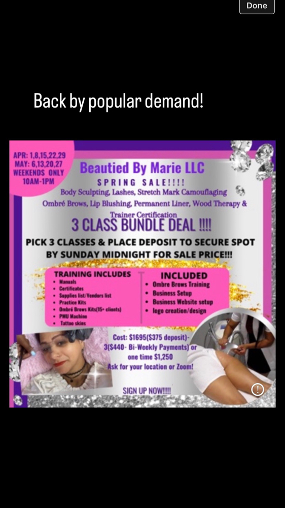 3 Bundle Deal- Choose Any 3 Classes