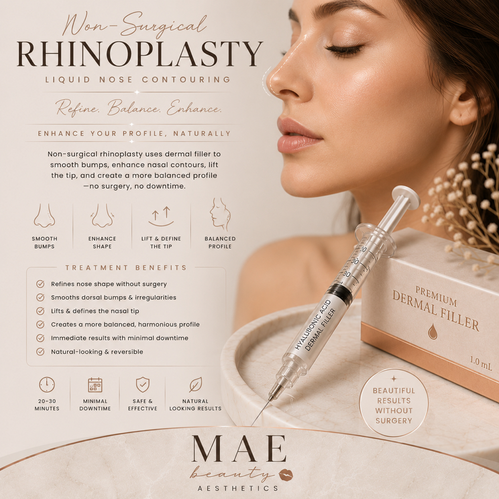 Non Surgical Rhynoplasty at MaeBeauty in Mesquite, TX