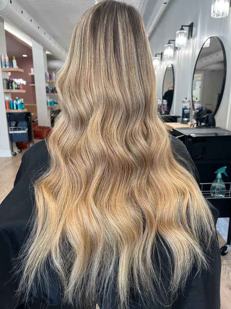 Tape-in Installation at Cayliedoeshair in Homer, MI