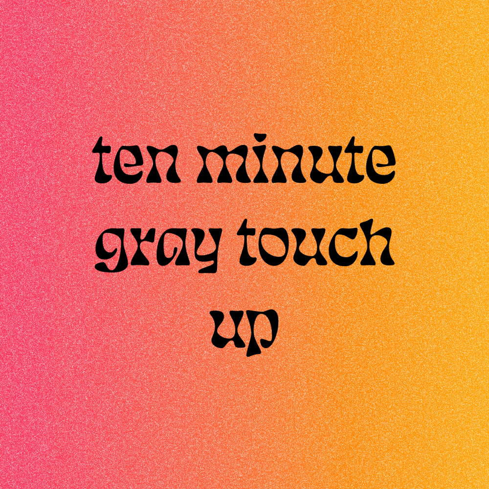 ten minute gray touch up at october raine studio in temecula, CA