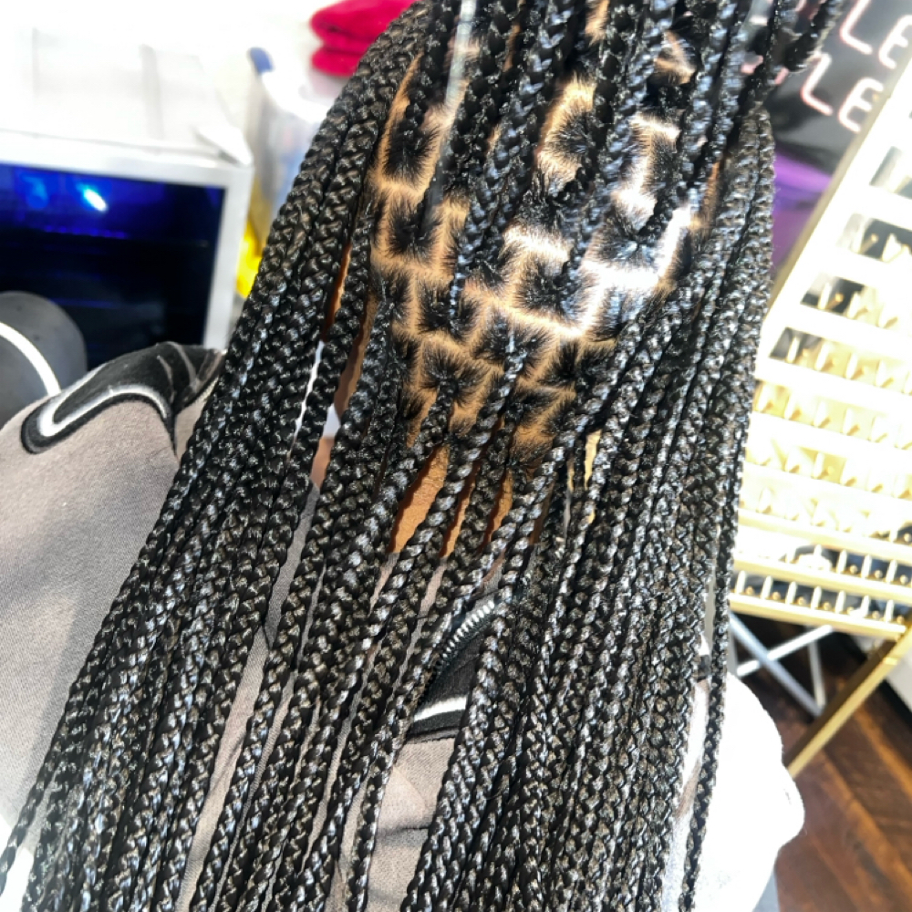 Touch Up: Knotless Braids at Touched By Monica Nicole LLC in Saginaw, MI