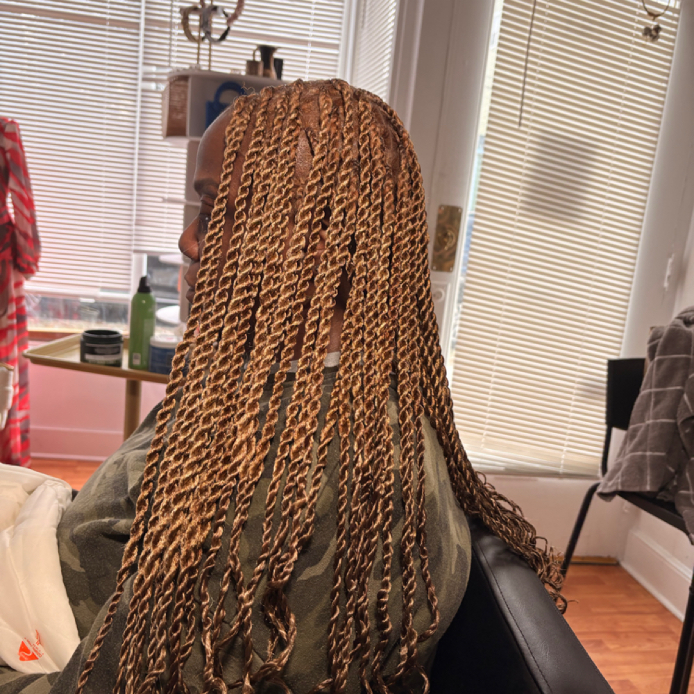 Senegalese Twist Medium at Apple Hair Braiding in New Haven, CT