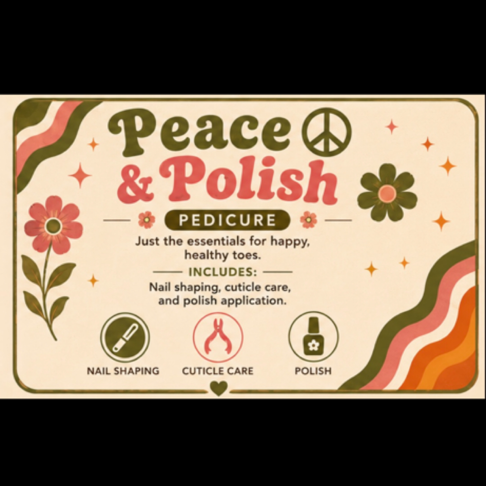 Peace & Polish Pedicure at Elevated Esthetics in Fenton, MI