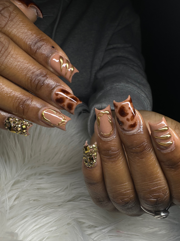 Duck Shaped Acrylic Nails