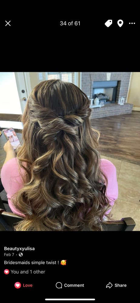 Wedding Hair Trial at Impressions Beauty Salon in San angelo, TX