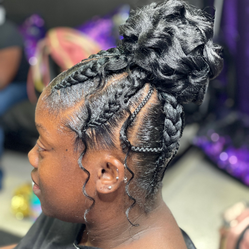 Large feedin ponytail at Tks Beauty Bar LLC in Memphis, TN
