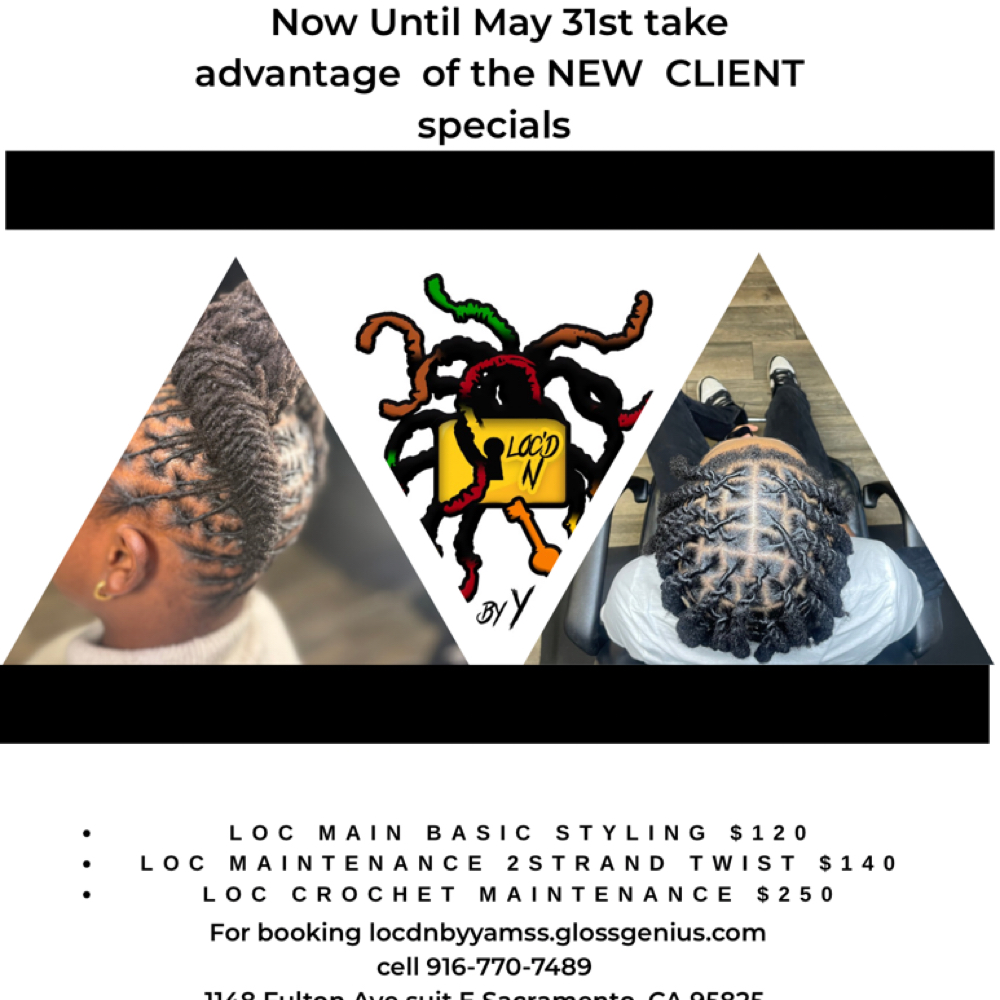 New Client Specials at Locd N By Yamss in Sacramento, CA