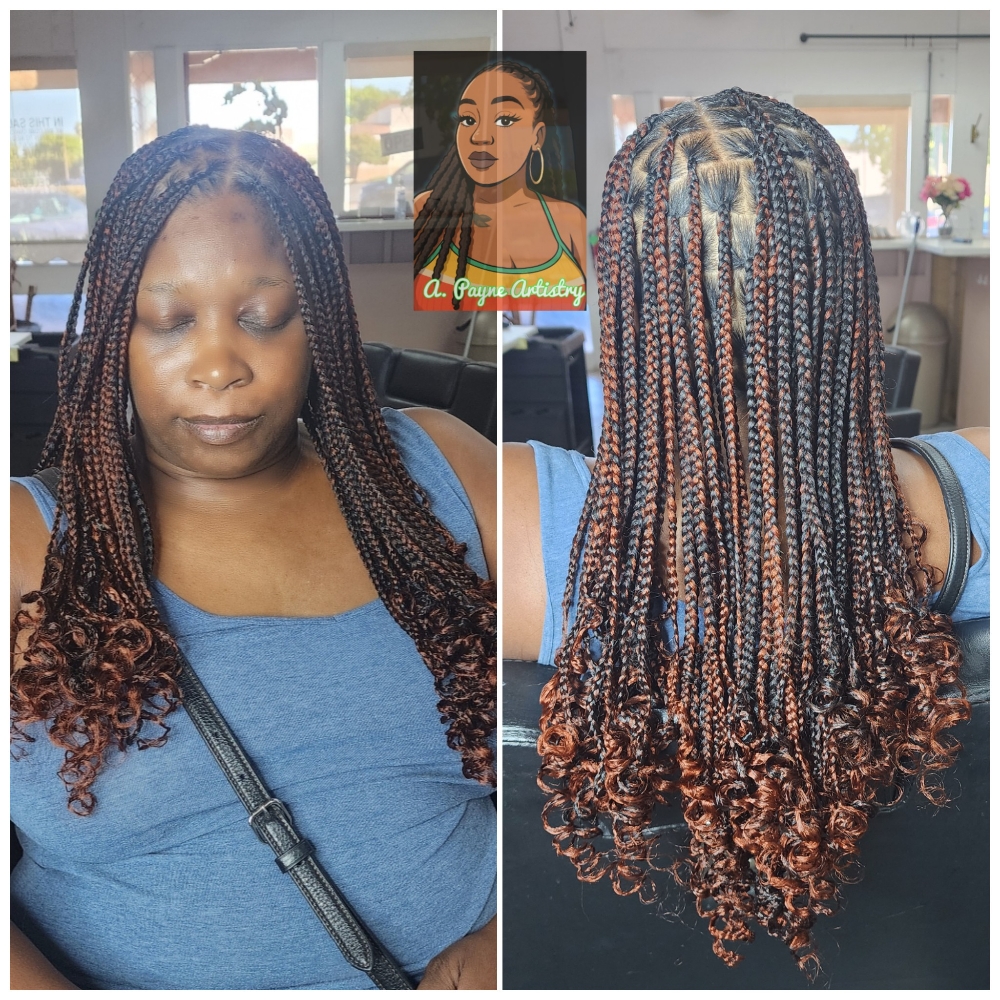 Medium Knotless Braids at Tanya Chamberlain in Stockton, CA