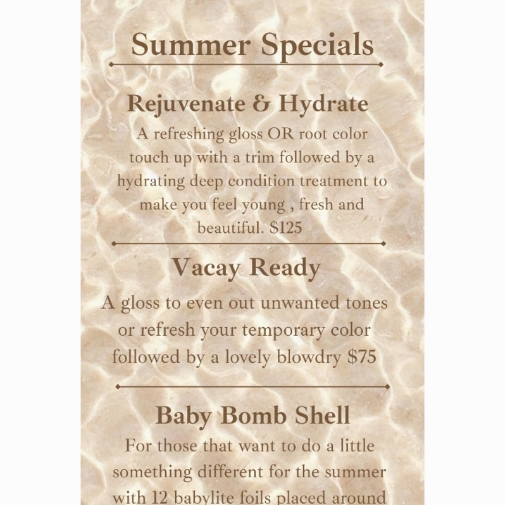 Rejuvenate & Hydrate at Danielas Lovely Stylez in Scottsdale, AZ