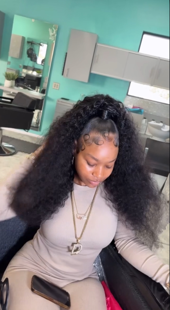 Half up Half Down at Touchedbynanii_ in Fontana, CA