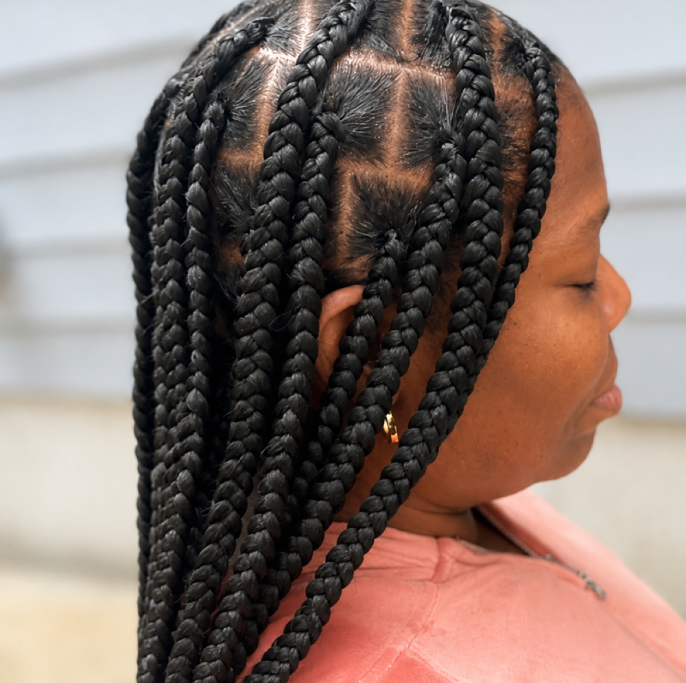 Large Knotless Braids at The Sanctuary in Ladson, SC