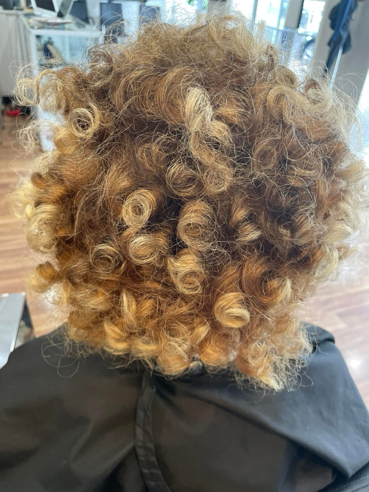 Rod Set Natural Hair long hair