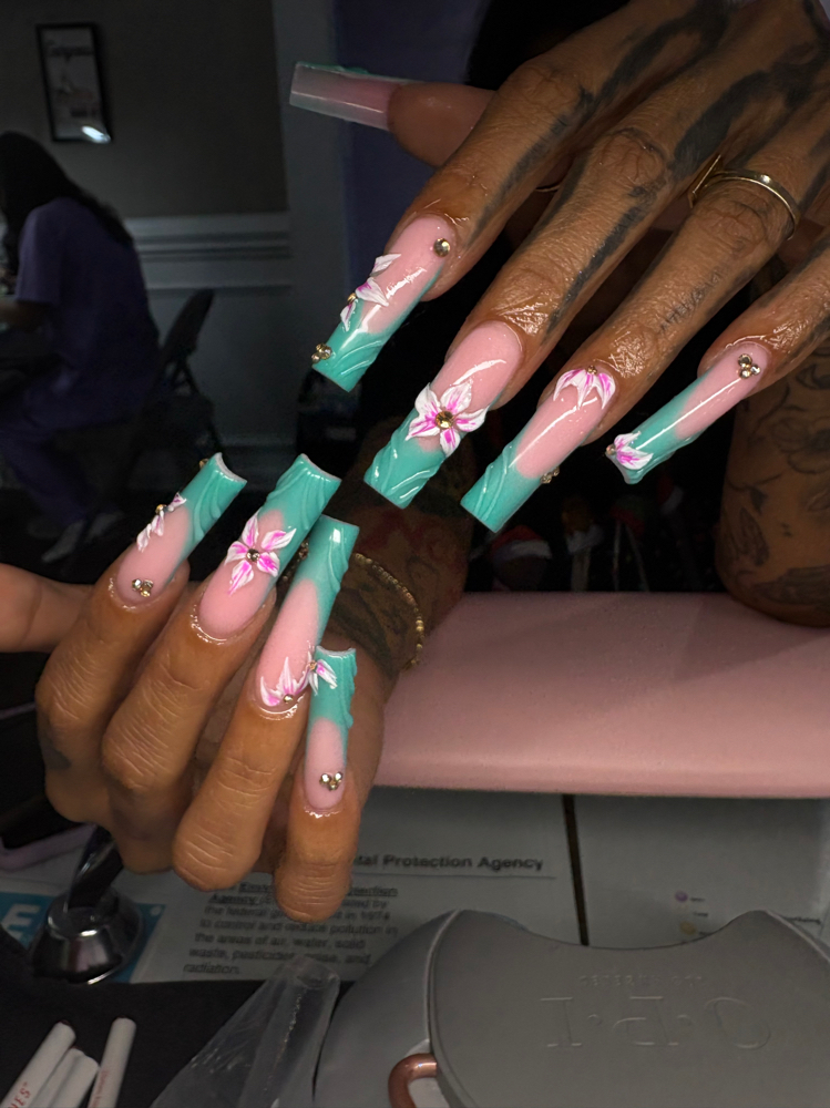 Xl Full Set at Tati nails💅🏻 in Benson, NC