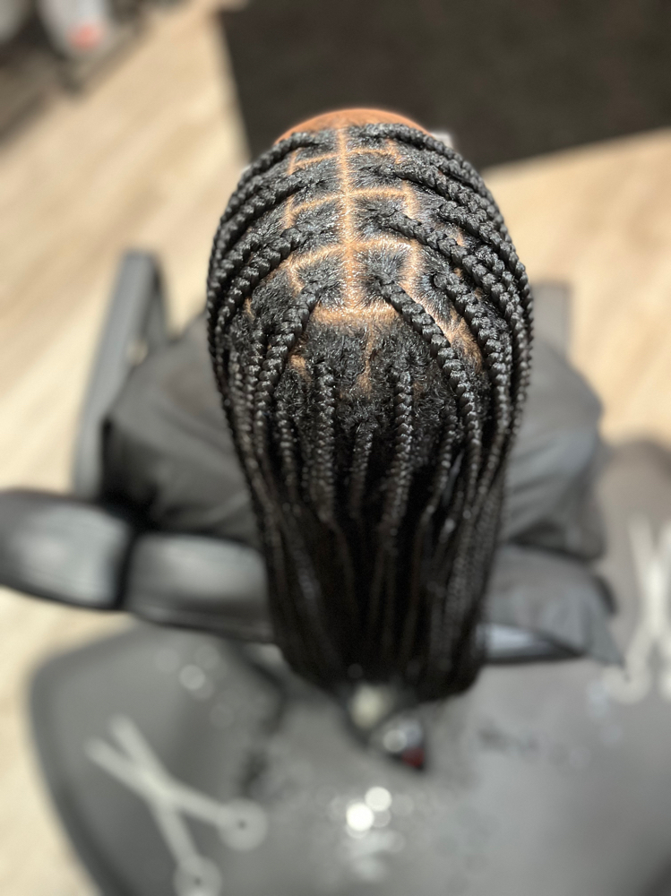 Medium Knotless Touch Up at Blissfully Braiding Beauty Bar in Overland Park, KS