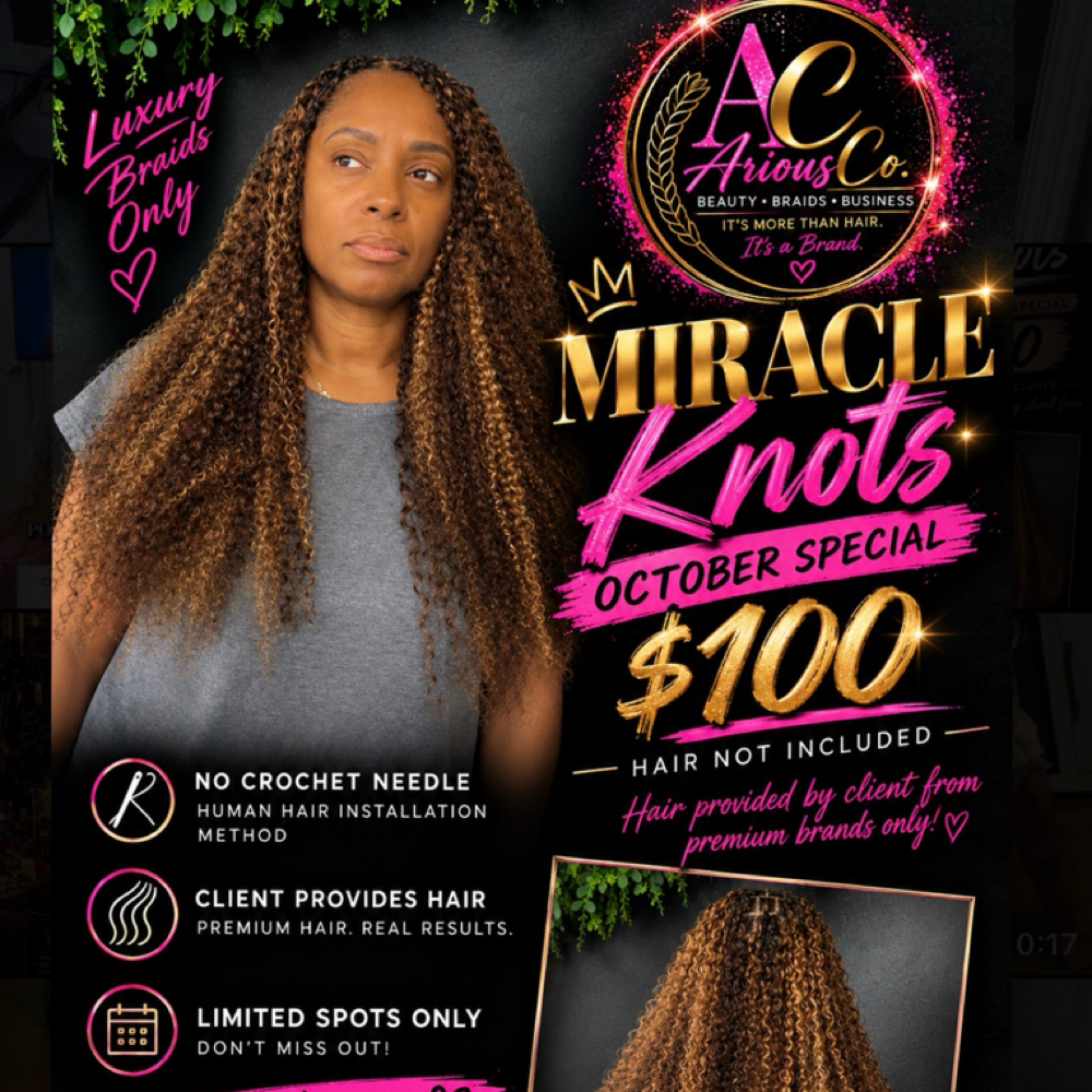 Miracle Knot Special at Arious Hair Studio in Portsmouth, VA