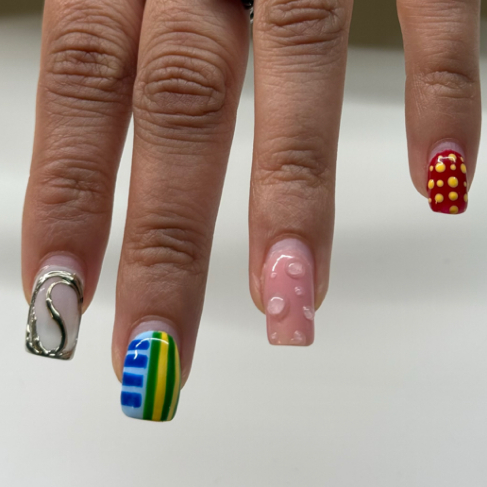 builder/hard gel fill at nailzilla studio in chicago, IL