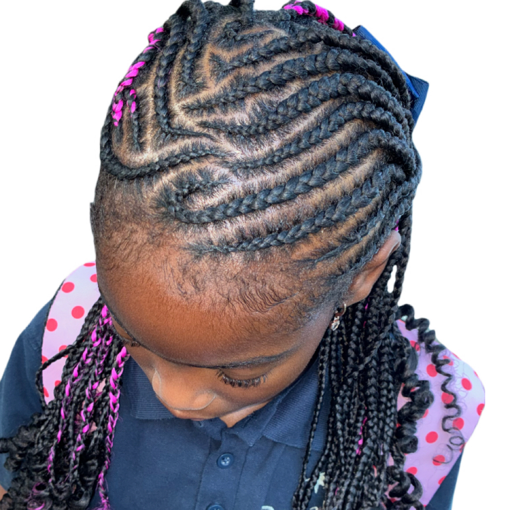 Kids Designer Braids at Trim Blinx Studio in Decatur, GA