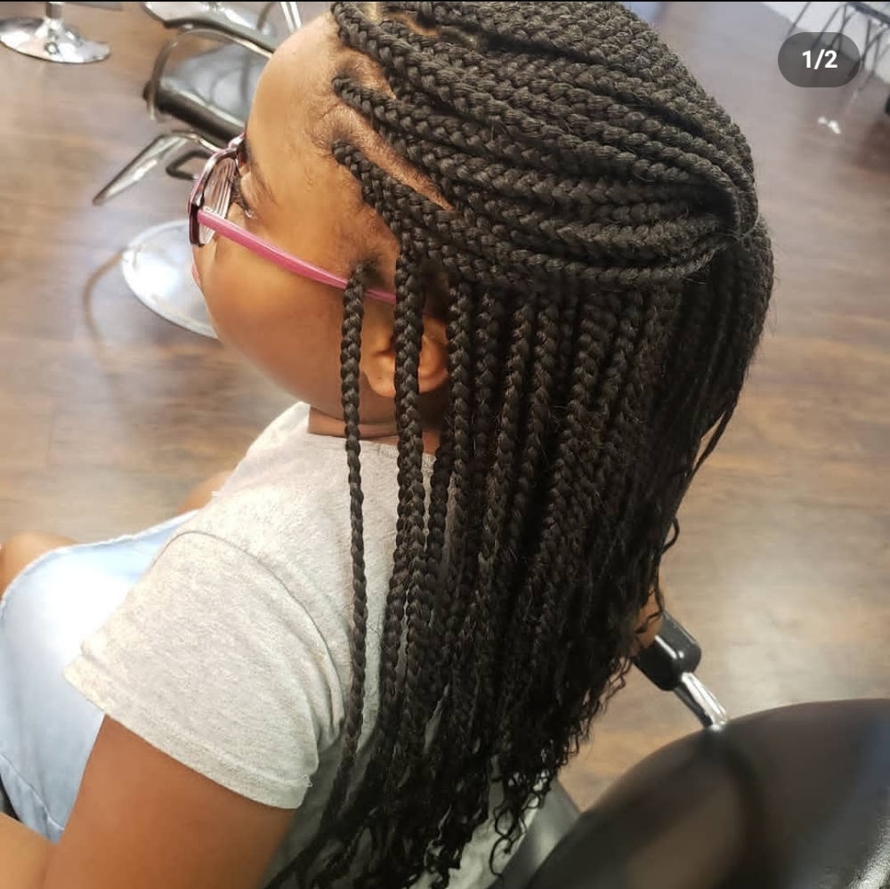Kids Small Traditional Box Braids-