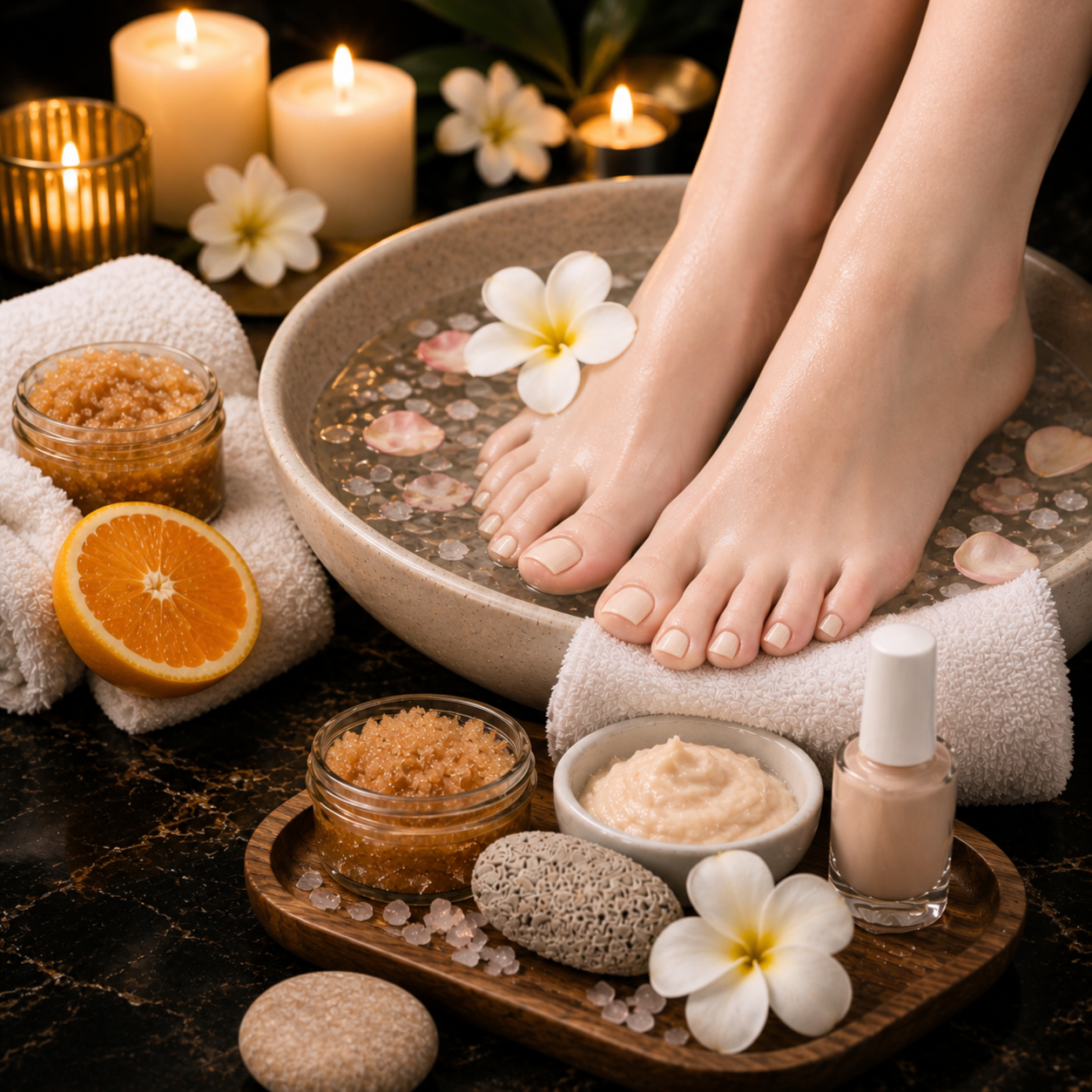 Pedicure - Deluxe Spa at Le Bijou Nails and Spa Salon in Houston, TX