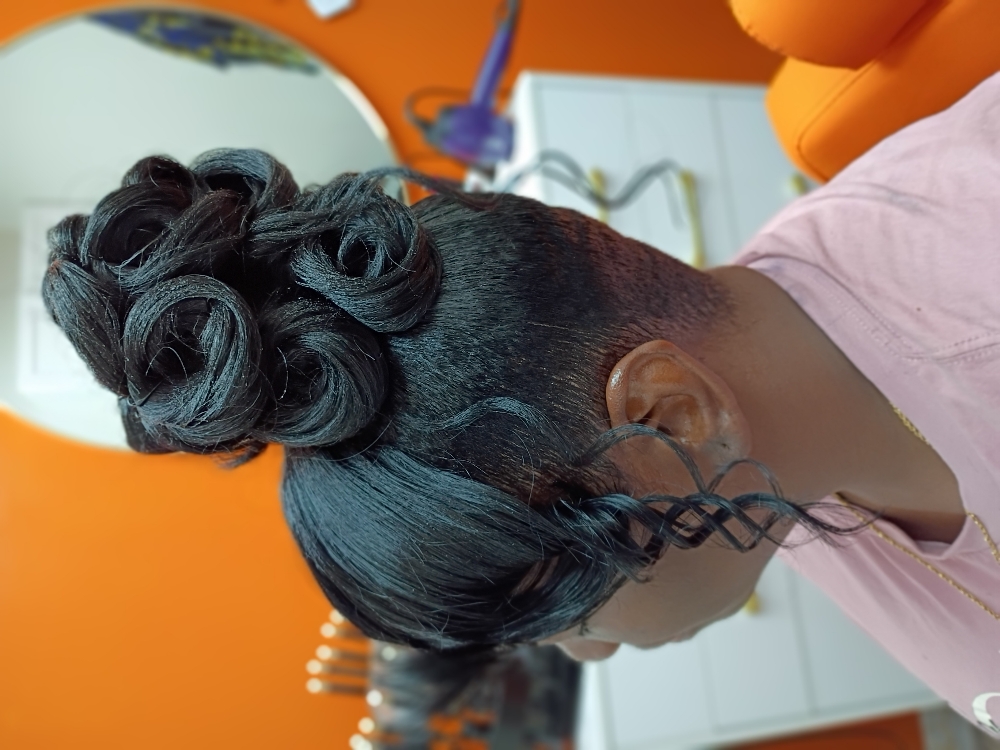 Ponytail, Relaxer And Color