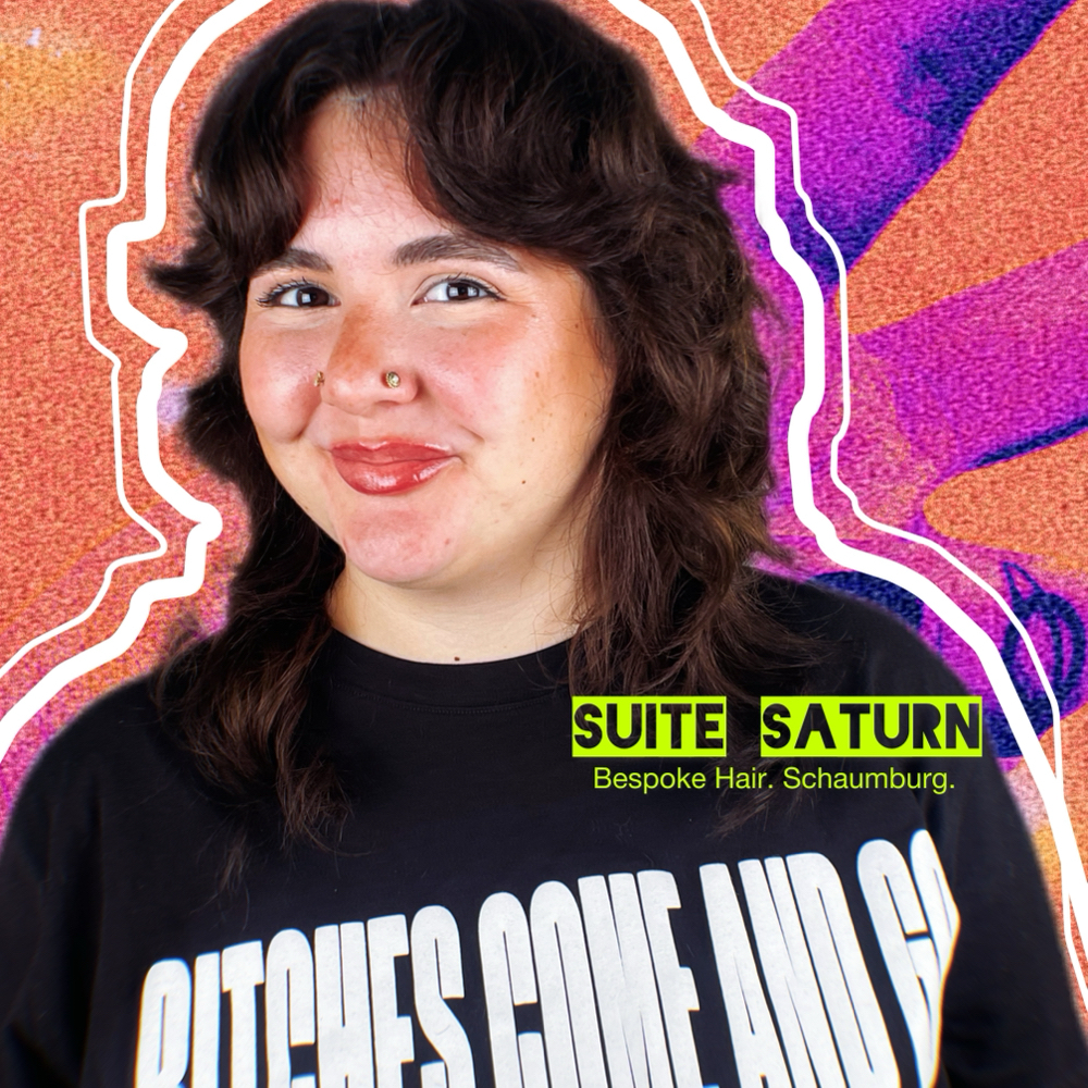 •Medium Length Haircut•