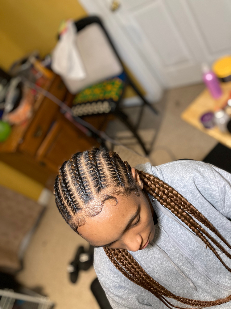 7-9 Feed In Braids