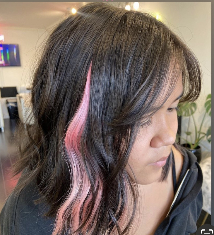 Pink hair Extension 4 Breast Cancer