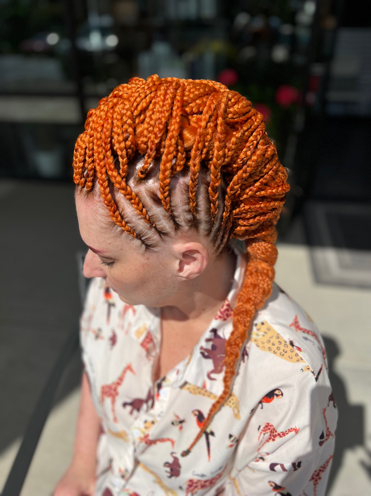 Cornrow Updo