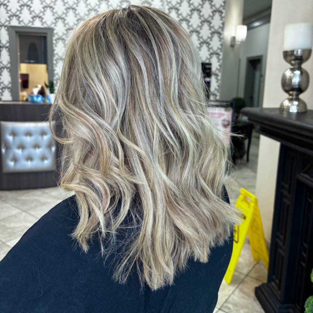 Balayage Short Length at Hairxtanya in Fort Worth, TX