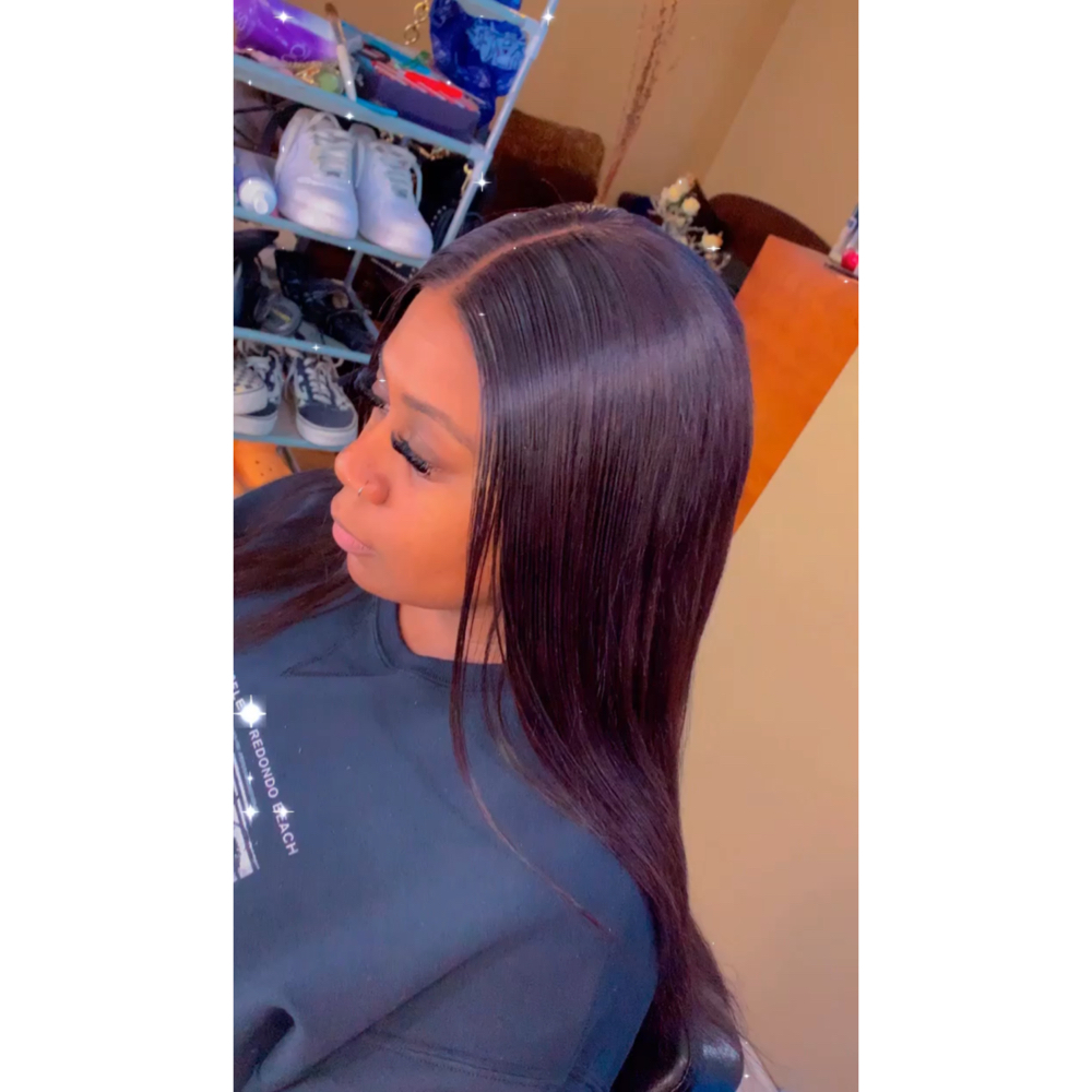 Glueless Closure Wig Install at HairrFlo in Los Angeles, CA