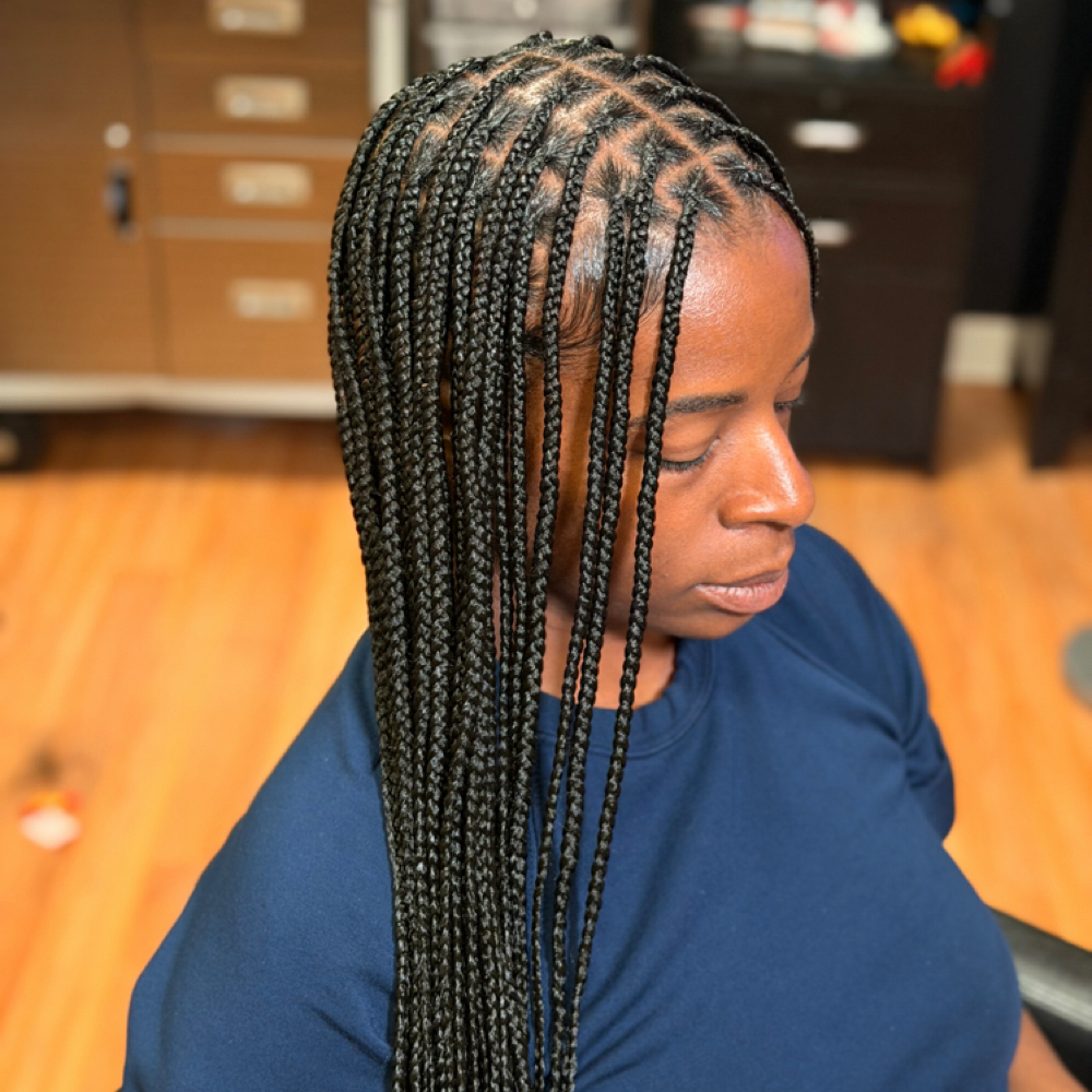 Small Knotless Box Braids at JCTouch Salon in Parkville, MD
