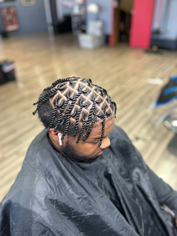 Retwist and Style (high taper) at Dabe Got Me Twisted in Anderson, IN