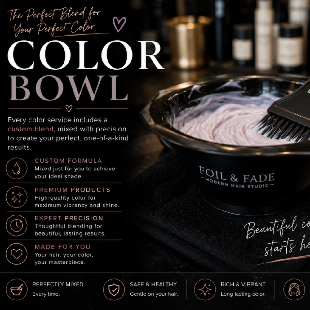 Extra Color/Lightener at Foil And Fade Modern Hair Studio in Oneida, TN