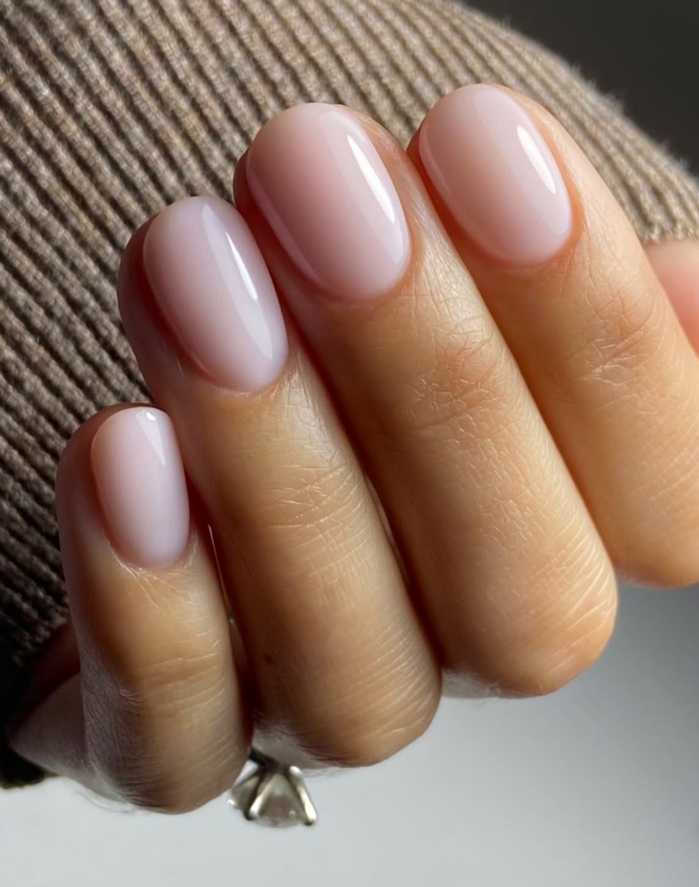 structured gel mani at nicky’s nail studio in Taunton, MA