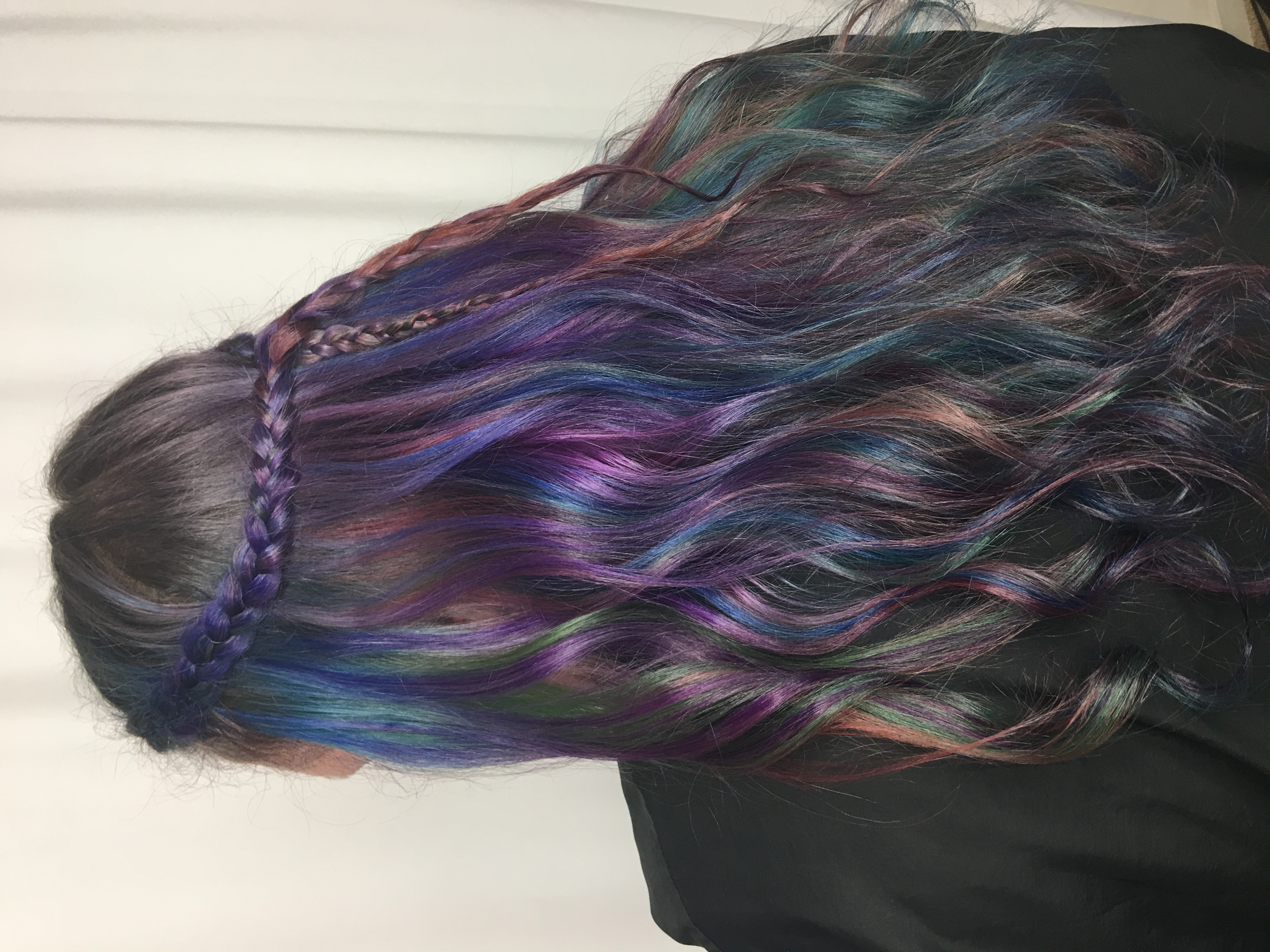 Fashion Colors on Long Hair