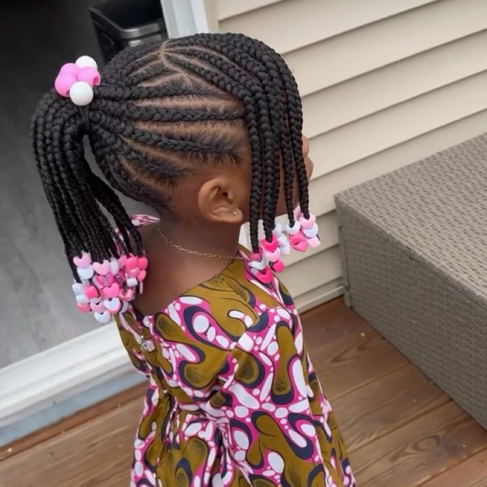 Kids Cornrows Natural Hair ONLY at Bita’s Beauty Glam
