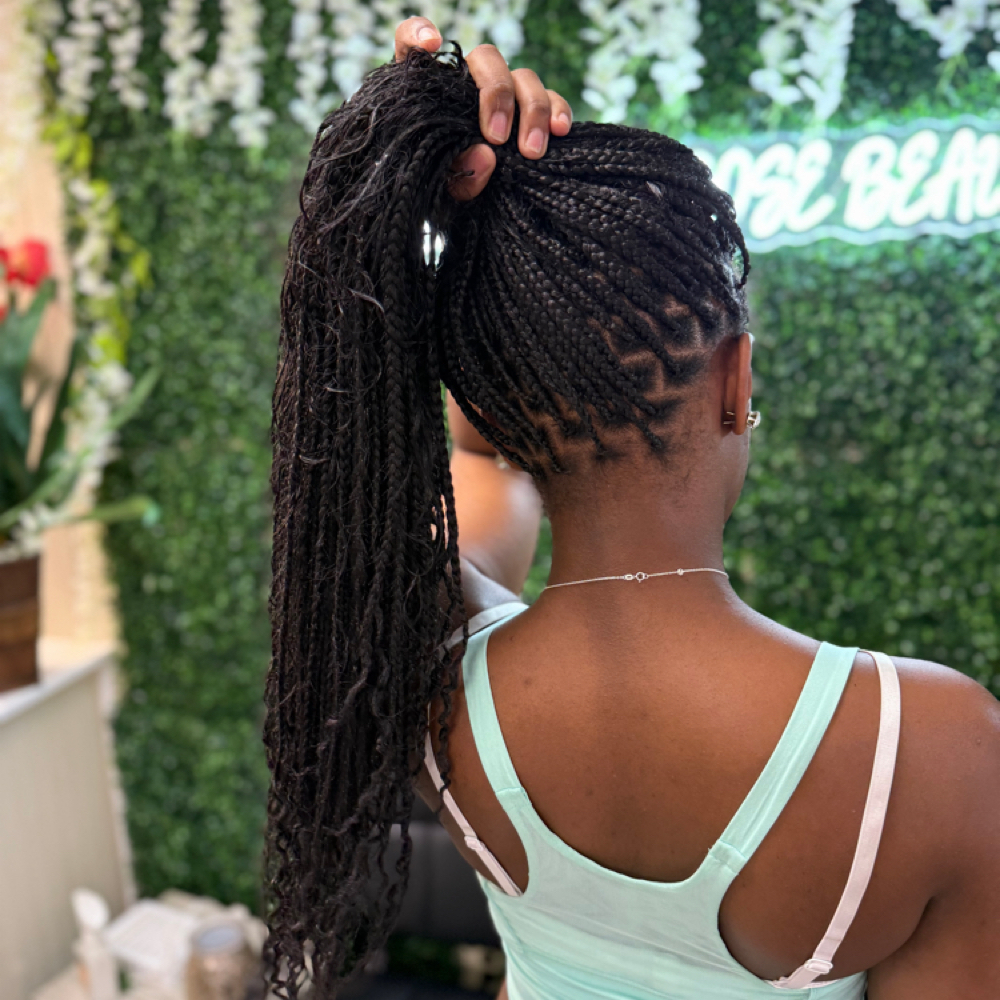 Smedium Knotless Braids at Shear Purpose Beauty LLC in South Bend, IN