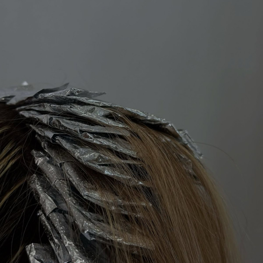 Partial Head Highlight at Hazel + Mane in Bonney Lake, WA