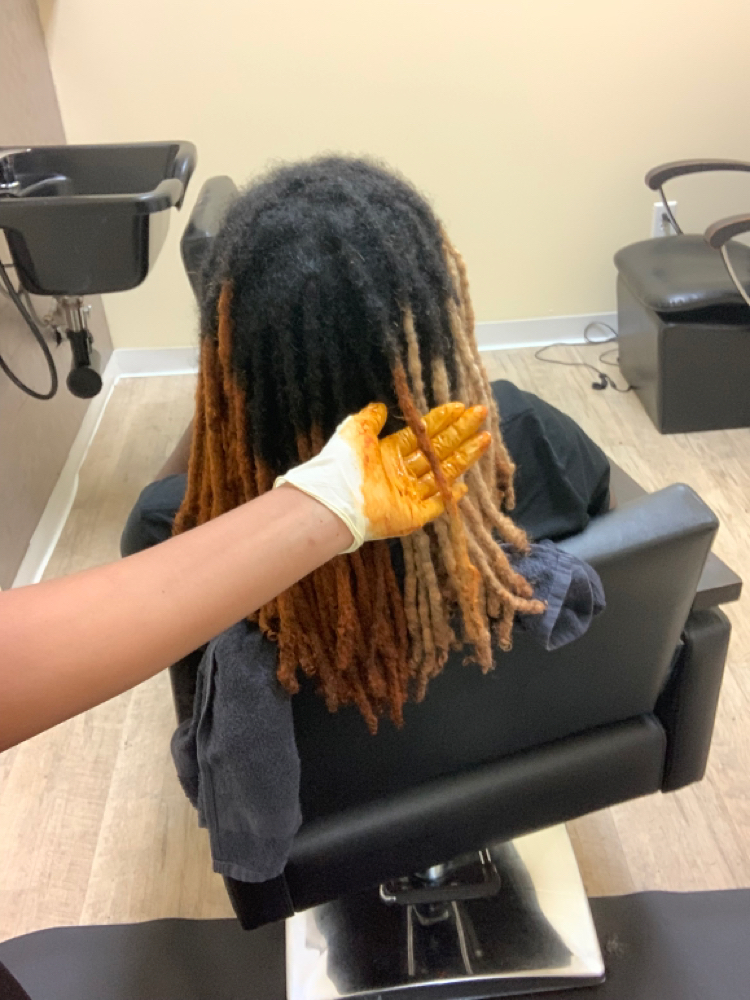 Lighten/Color- Locs ONLY at Finessed Styles in Windsor, CT