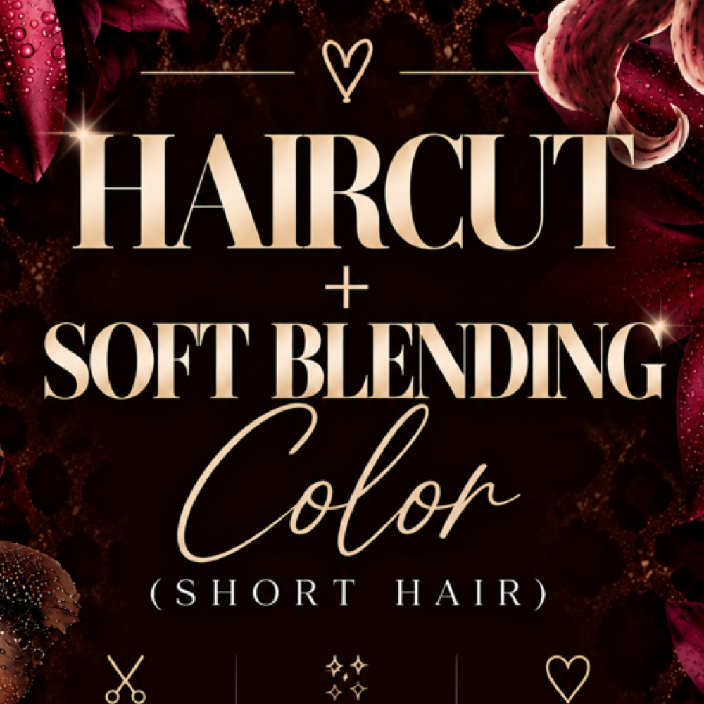 Haircut + Soft Blending -Short Hair at Marlena Beauty in Del Mar, CA