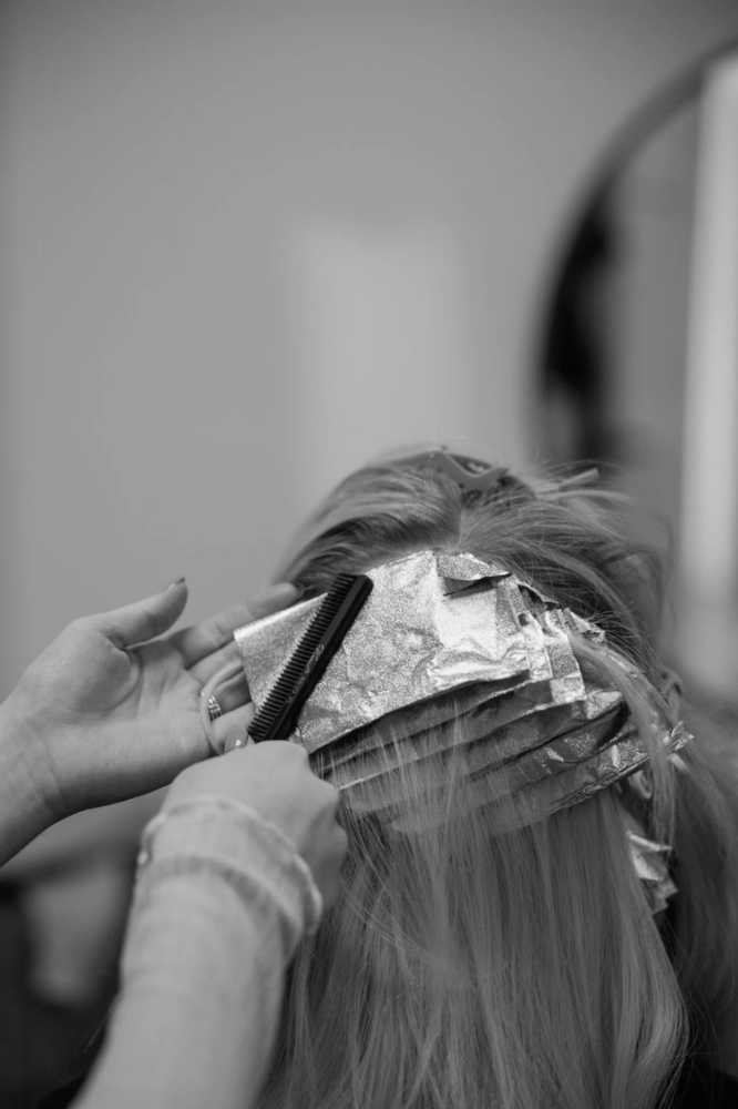 Face Frame Foiling at Karma Hair Studio in beverly, MA