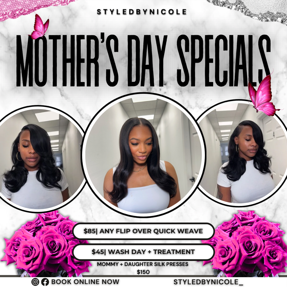 MAY DEAL (MOM+DAUGHTER SILK PRESS)