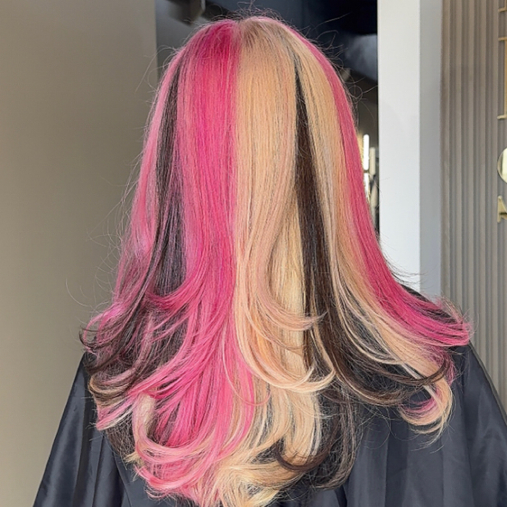 Neopalitan hair at Glammedbynatt in Tonawanda, NY
