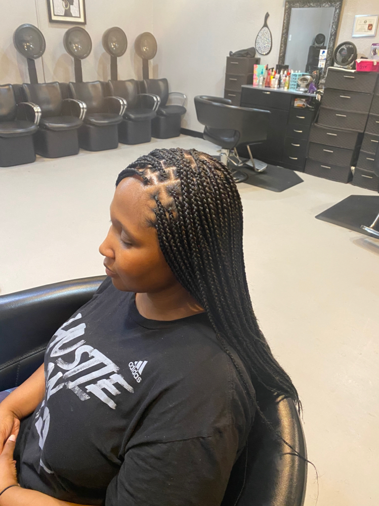 Small Knotless Braids
