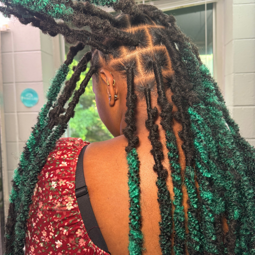 Large Fux Locs at Hidden Beauty Studios in Charlotte, NC